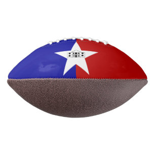 American football with flag of San Antonio