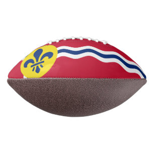 American football with flag of St. Louis