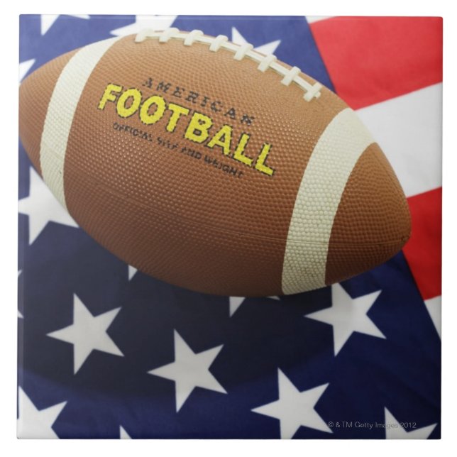 American football with the US flag Tile (Front)