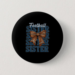 American Footll Sister Coquette Bow Thanksgiving F 6 Cm Round Badge