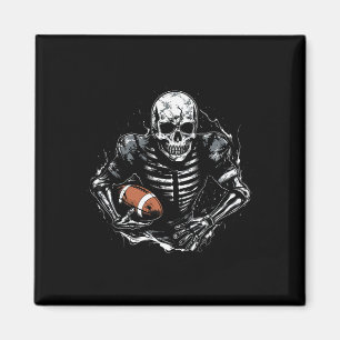 American Footll Skeleton Footll Player Halloween S Magnet