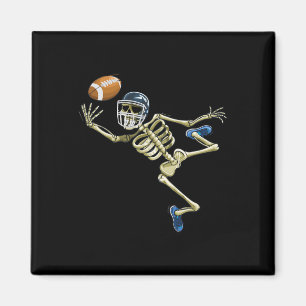 American Footll Skeleton Halloween Men Boys Footll Magnet