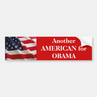 American for Obama Bumper Sticker