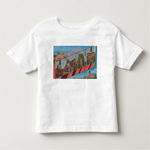 American Fork, Utah - Large Letter Scenes Toddler T-Shirt