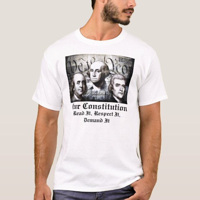 AMERICAN FOUNDING FATHERS CONSTITUTION T-Shirt (Front)