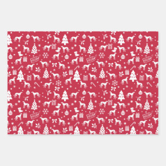 American Foxhound Christmas Wrapping Paper Sheet