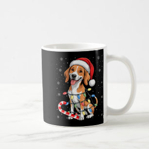 American Foxhound Dog Ugly Christmas Candy Cane Tr Coffee Mug