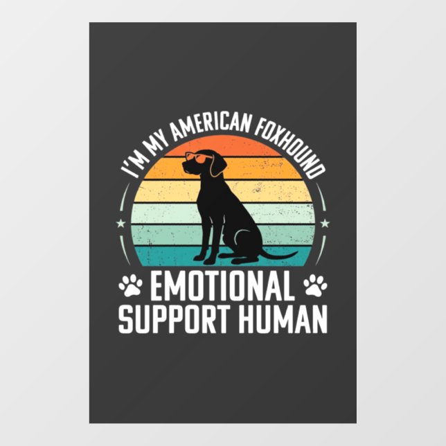 American Foxhound Emotional Support Human Dog (Sheet)