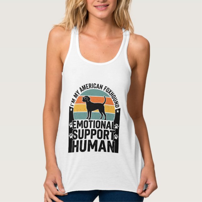 American Foxhound Emotional Support Human Shirt De (Front)
