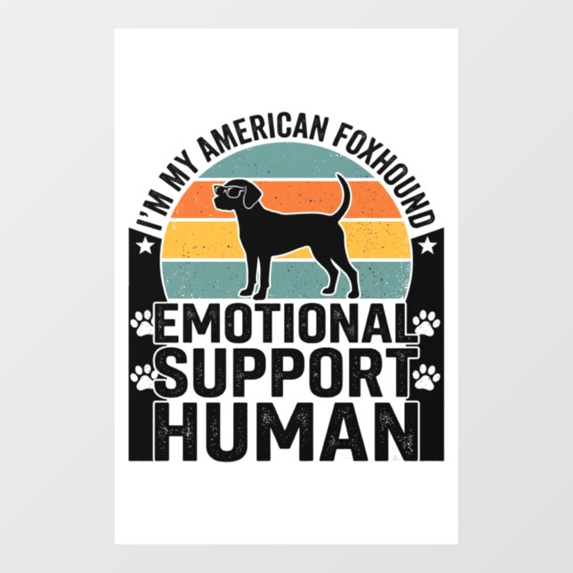 American Foxhound Emotional Support Human Shirt De (Sheet)