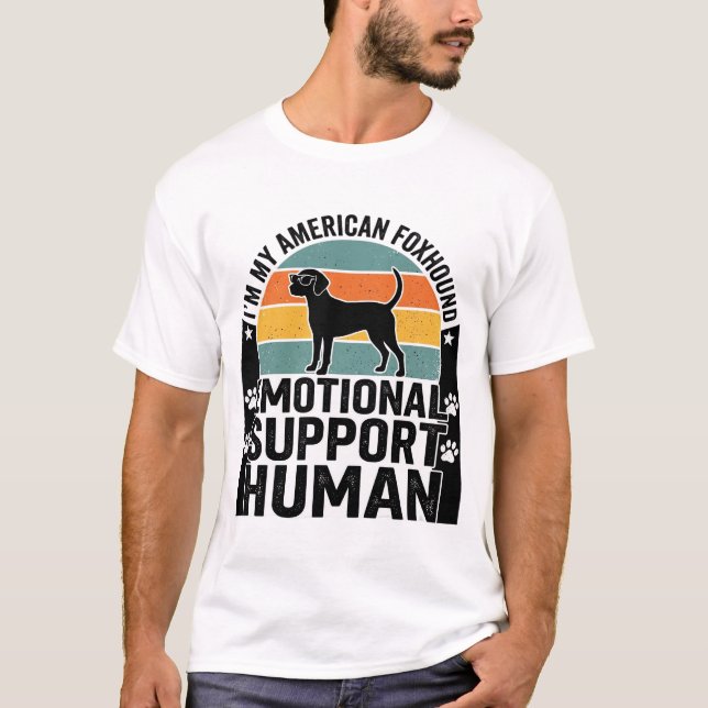 American Foxhound Emotional Support Human Shirt De (Front)
