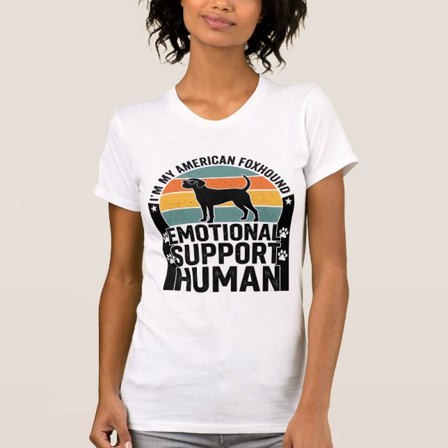 American Foxhound Emotional Support Human Shirt De (Front)