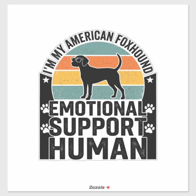 American Foxhound Emotional Support Human Shirt De (Sheet)
