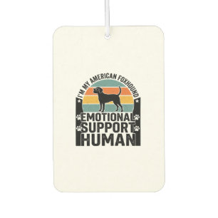 American Foxhound Emotional Support Human Shirt De Car Air Freshener