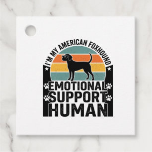 American Foxhound Emotional Support Human Shirt De Favour Tags