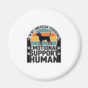 American Foxhound Emotional Support Human Shirt De Magnet