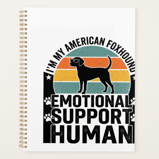 American Foxhound Emotional Support Human Shirt De Planner (Front)