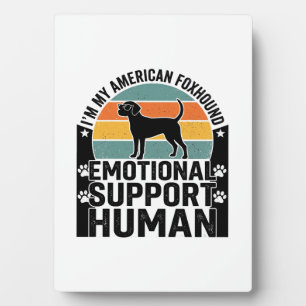 American Foxhound Emotional Support Human Shirt De Plaque