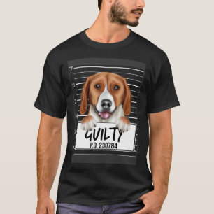 American Foxhound Mugshot Guilty Dog T-Shirt