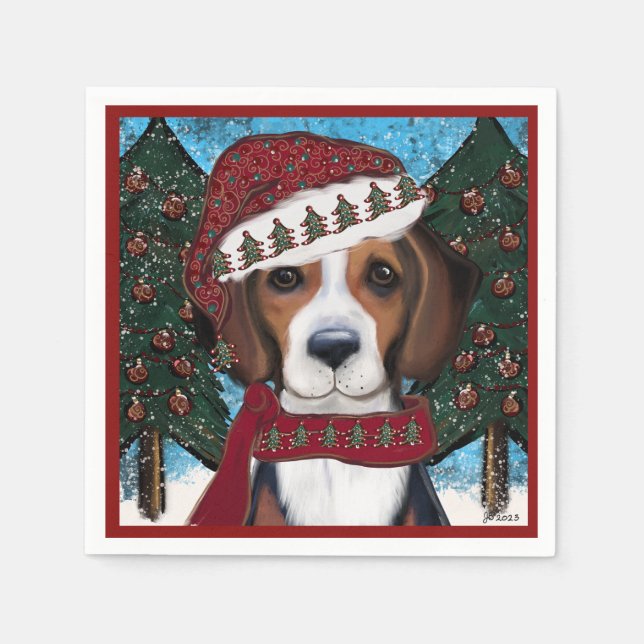 American Foxhound  Napkin (Front)
