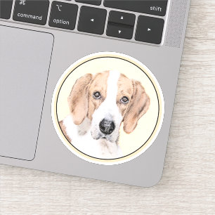 American Foxhound Painting - Cute Original Dog Art