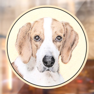 American Foxhound Painting - Cute Original Dog Art