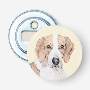 American Foxhound Painting - Cute Original Dog Art Bottle Opener