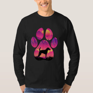 American Foxhound Paw Mum Dad Dog  Women Men T-Shirt