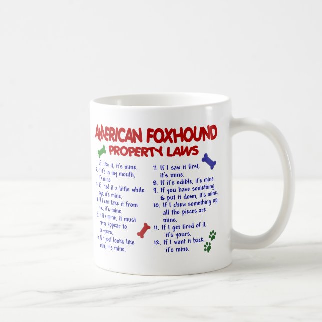 AMERICAN FOXHOUND PL2 COFFEE MUG (Right)
