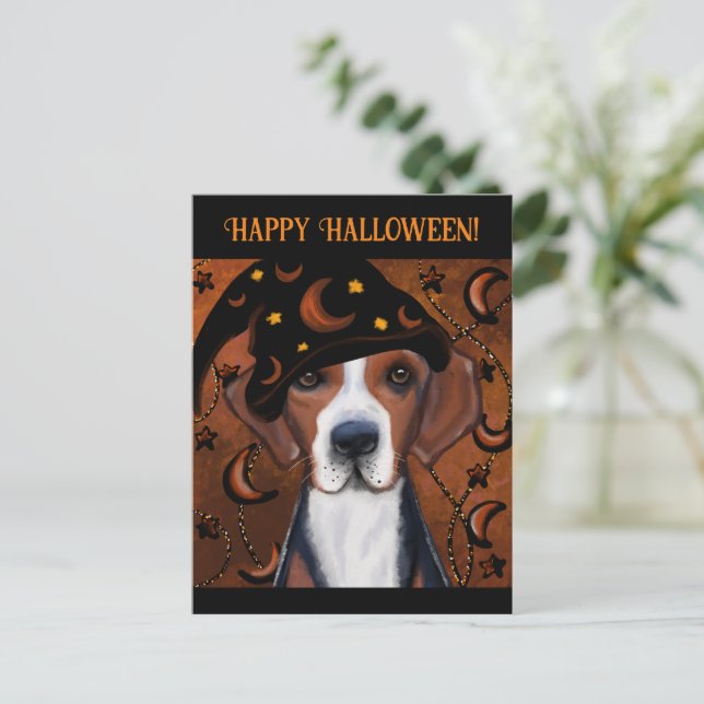 American Foxhound  Postcard (Standing Front)