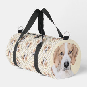 American Foxhound Red Walker Cute Painting Dog Art Duffle Bag