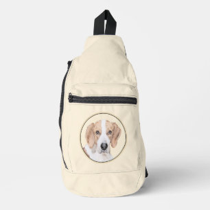 American Foxhound Red Walker Cute Painting Dog Art Sling Bag