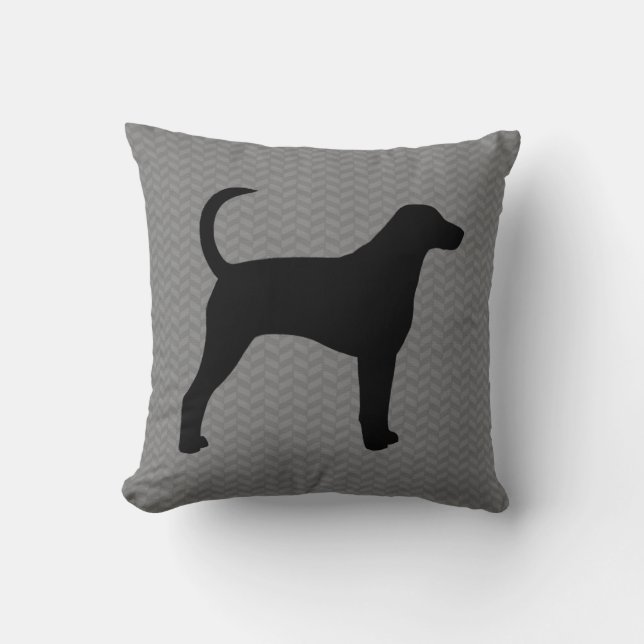 American Foxhound Silhouette Cushion (Front)