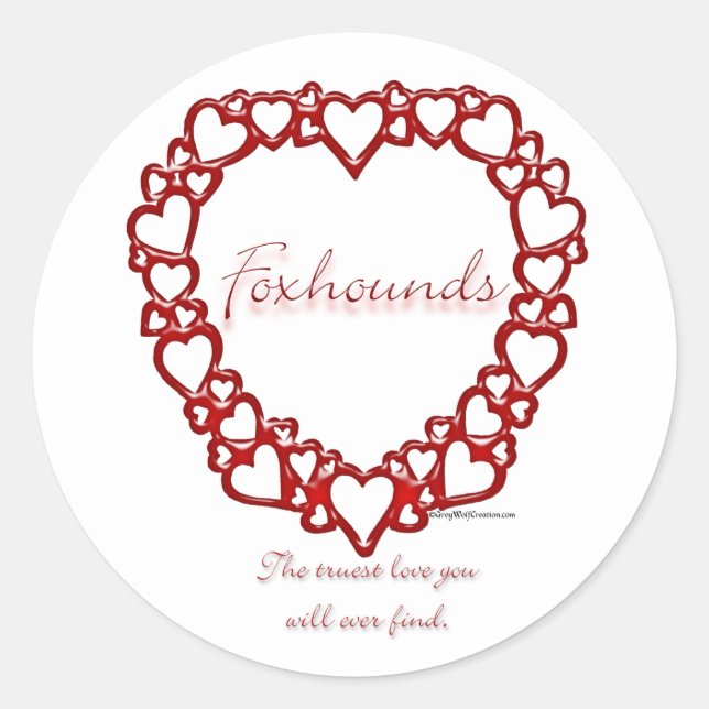 American Foxhound True Love - Sticker (Front)
