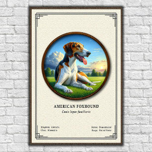 American Foxhound Zoology Series Poster