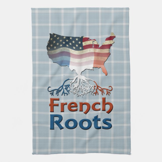 American French Roots   Tea Towel (Vertical)