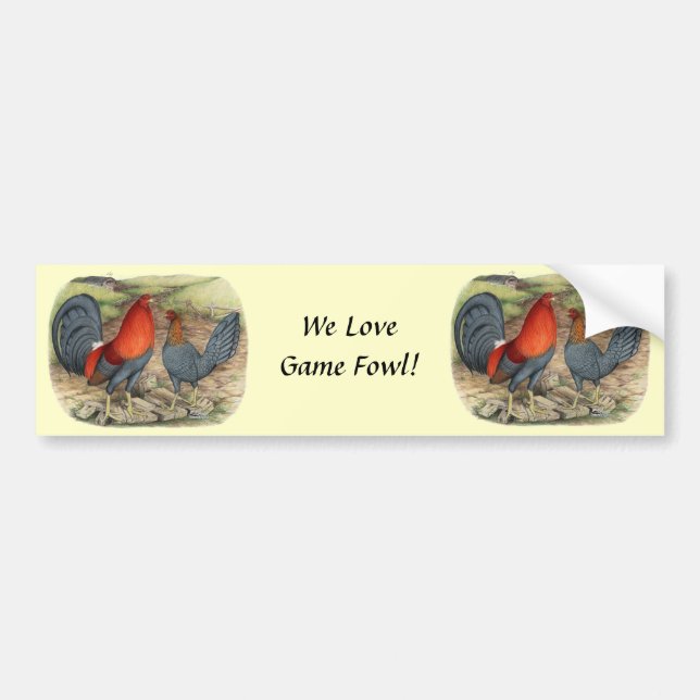 American Game Blue Reds Bumper Sticker (Front)