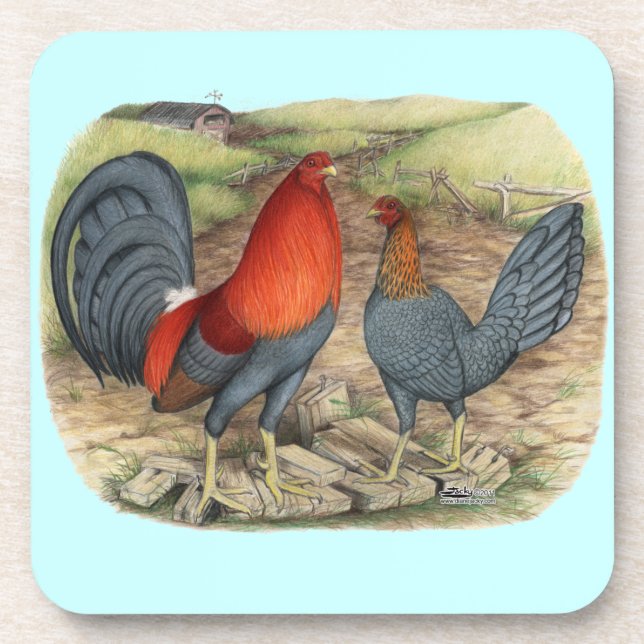 American Game Blue Reds Coaster (Front)