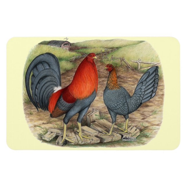 American Game Blue Reds Magnet (Horizontal)