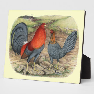 American Game Blue Reds Plaque