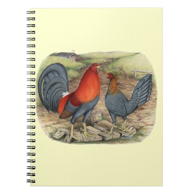 American Game Blue Reds Spiral Notebook (Front)