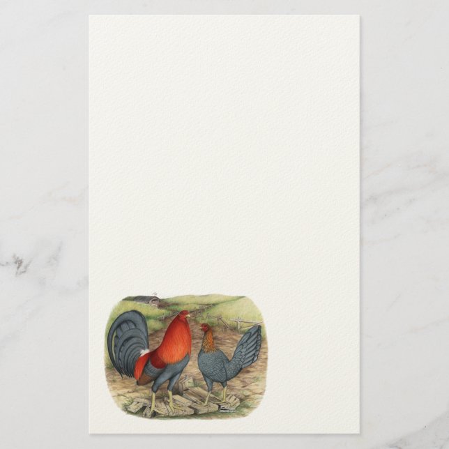 American Game Blue Reds Stationery (Front)