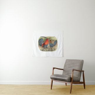 American Game Blue Reds Tapestry