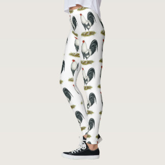 American Game Silver Blue Gamecock Leggings