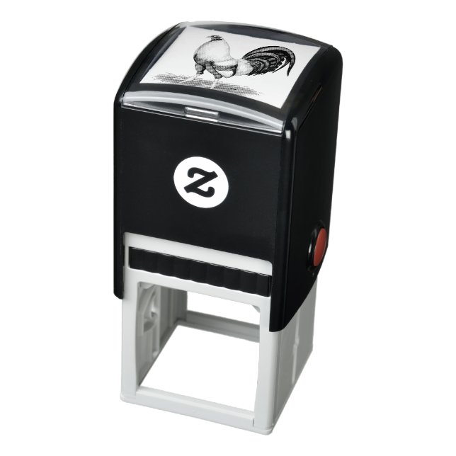 American Game Silver Blue Gamecock Self-inking Stamp (Product)