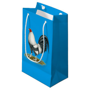 American Game Silver Blue Gamecock Small Gift Bag