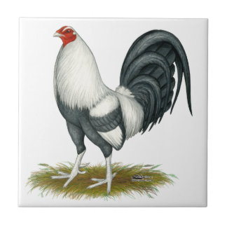 American Game Silver Blue Gamecock Tile
