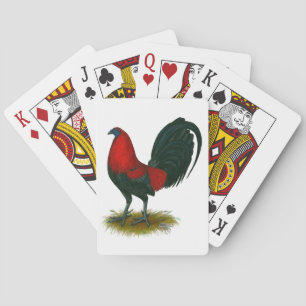 American Gamecock: Brown Red Playing Cards