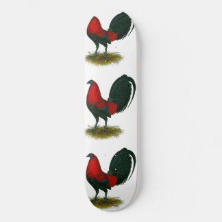 American Gamecock:  Brown Red Skateboard