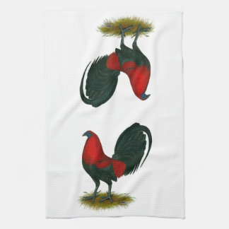 American Gamecock: Brown Red Tea Towel